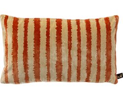 LORENZO | Sierkussen 30x50 cm | Potters Clay | Oranje | Multicolor | Hoii | met duurzame kussenvulling