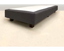 Losse boxspring - BONELLVERING - boxspringonderstel - boxspringbedbodem - zonder matras - 130x180 cm - Antraciet