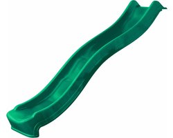 Losse Glijbaan Groen 2,2 meter (voor platformhoogte 120 cm) | Aanbouwglijbaan voor o.a. speeltoestel, speelhuisje | Plastic / Kunststof / HDPE