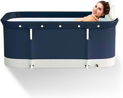 LotaHome - Opvouwbaar Bad - Bad voor Volwassenen en Kinderen - Opzet Bad - Ligbad - Mobiele Badkuip - Inclusief Diverse Accessoires - Met Hoofdkussen, Rugleuning en Isolatiedeksel - 260liter