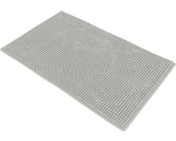 Loti Living Badmat Antislip – Douchemat – Badmat Badkamer – Vloermat - Chenille badmat - Grijs - 50x80 cm