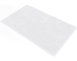 Loti Living Badmat Antislip – Douchemat – Badmat Badkamer – Vloermat - Chenille badmat - Wit - 50x80 cm