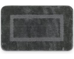 Loti Living Badmat Antislip – Douchemat – Badmat Badkamer – Vloermat - Microvezel badmat – Grijs - 50x80 cm