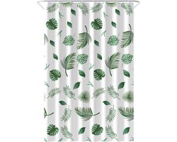 Loti Living Douchegordijn Anti Schimmel – Blaadjes - Inclusief ringen – Waterdicht - Polyester - Douchegordijn 120x200 cm