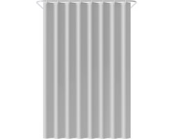 Loti Living Douchegordijn Anti Schimmel – Grijs - Inclusief ringen – Waterdicht - Polyester - Douchegordijn 120x200 cm