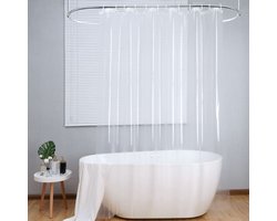 Loti Living Douchegordijn Anti Schimmel – Transparant - Inclusief ringen – Waterdicht - PEVA - Douchegordijn 240 x 200 cm