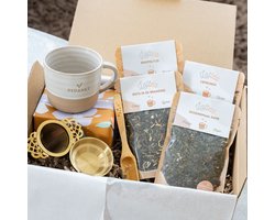 Lottea Giftbox Super Deluxe 'Bedankt voor alles' - bedankt cadeau, bedankt cadeautje, theebox, thee cadeau, theepakket, thee pakket, thee cadeaupakket, bedankt
