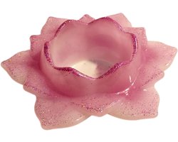 Lotus Kaarsenhouder – Handgemaakte Theelichthouder – Decoratieve Woondecoratie – Uniek Cadeau