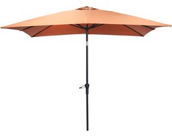 Lotus parasol - 250x250 cm - carbon black - koper
