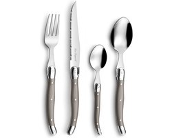 Lou Laguiole - 24 delige bestekset taupe - 6 persoons