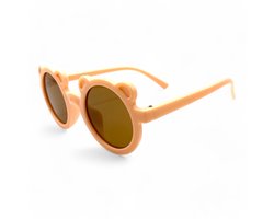 LOUD AND CLEAR® - Kinder Zonnebril - Baby Zonnebril - Peuter Zonnebril - Jongen - Meisje - Beer - Rond - Roze - Bruin