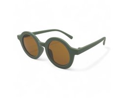 Loud and Clear® - Kinder Zonnebril - Baby Zonnebril - Peuter Zonnebril - Jongen - Meisje - Rond - Groen