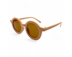 LOUD AND CLEAR® - Kinder Zonnebril - Baby Zonnebril - Peuter Zonnebril - Jongen - Meisje - Rond - Roze - Bruin