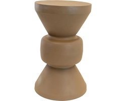 Louis bijzettafel metaal ø30,5x50,5cm - taupe