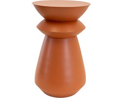 Louis bijzettafel metaal ø34x51,5cm - oranje