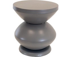 Louis bijzettafel metaal ø35x37cm - grijs