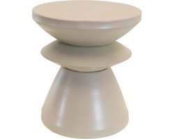 Louis bijzettafel metaal ø36x39,5cm - licht grijs