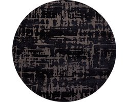 Louis De Poortere vloerkleed Black Water - zwart - 140x140cm