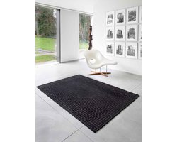 Louis de Poortere - Vloerkleed Louis de Poortere Trammel Structures 9247 Oppian Black Vloerkleed - 170x240  -  -  Tapijt -  -