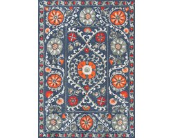 Louis De Poortere vloerkleed Nordic - blauw - 240x340cm