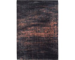 Louis De Poortere vloerkleed Soho Copper - zwart - 140x140cm