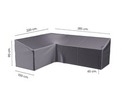 Lounge cover L HB 285x220x100xH65/90 Left
