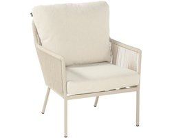 Lounge dining stoel Zaragoza | Sand | Aluminium en Rope | Hartman