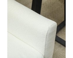 Lounge Fauteuil – Relaxstoel – Leunstoel – Clubstoel – Wingchair – Teddy Fleece Bekleding – Houten Poten – Vierkant Model – Zonder Stroom – Zachte Kussenzitting