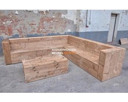 Lounge Hoekbank Steigerhout