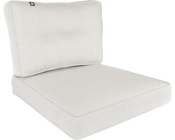 Lounge kussenset - Buitenkussens set - Terras meubilair - Stevig schuim - 60 x 60 cm - Melan
