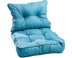 Lounge Kussenset Tuinmeubelen met Rugkussen – Waterafstotend Zitkussen Set voor Rotan