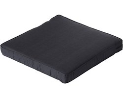 Lounge luxe ca.60x60cm Basic black 2 stuks