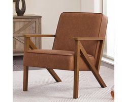 Lounge stoel lichtbruin - Relaxfauteuil voor woonkamer en slaapkamer