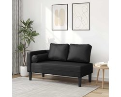 Lounge Stoel - Relaxfauteuil - Ontspannen Zitten - Hoge Elastische Schuim - 116 cm Breed - Zwart