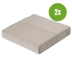 Lounge zitkussen ca.73x73cm Outdoor Richmond natural 2 stuks