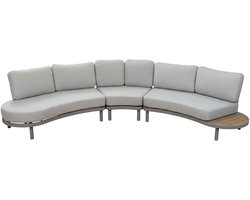 Loungebank Bari | 3-Delig | Beige & Camel