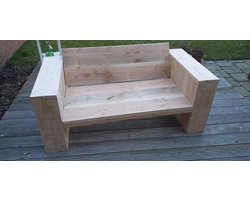Loungebank "Garden" van Douglas hout 120cm 2 persoons