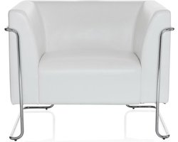 Loungebank - Kunstleder - Wit - Curacao - 1-Zits