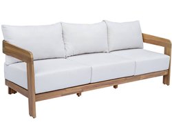 Loungebank tuin Bruno beige acaciahout 210cm tuinbank