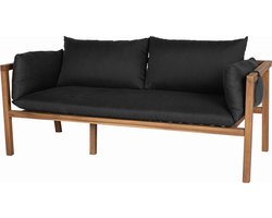 Loungebank tuin Xandra antraciet acaciahout 169cm tuinbank