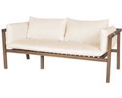 Loungebank tuin Xandra beige acaciahout 169cm tuinbank