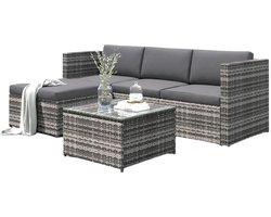 Loungeset - Loungeset Tuinmeubels - Loungeset Tuin - Loungesets - Tuin - Loungestoel - 196x136x67cm