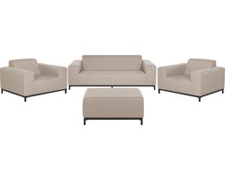 Loungeset met tafel 5-zitter ROVIGO Beige