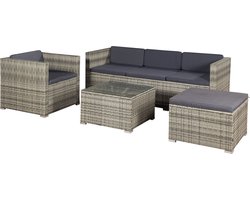 Loungeset Punta Cana - L - Polyrotan