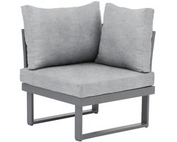 Loungeset SenS-Line Olympia Diningset Family Tuinset 5-delig Aluminium/Hout Hoekbank - 351311