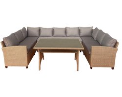 Loungeset Ventura 9-zits - Poly Rattan - Tuinset