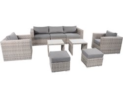 Loungeset wicker Perugia | 7-personen | Lesli living