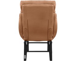 Loungestoel met armleuningen Bruin Relax fauteuil met linnen hoes ML design