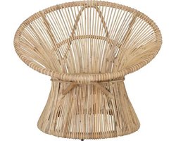 Loungestoel Tribe - licht rotan - fauteuil - Ibiza stoel - ronde stoel - organisch - woonkamer