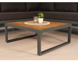 Loungetafel aluminium en acaciahout Darcio tuintafel